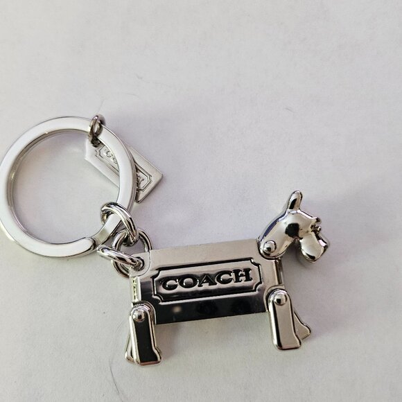NEW COACH 62436 Scottie Westie Yorkshire Keychain Dog Key ring FOB NEW - Picture 4 of 4